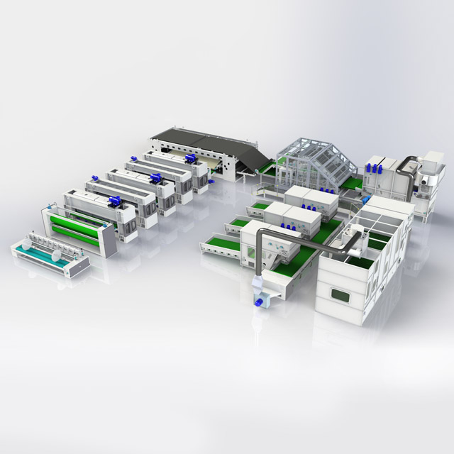 خط إنتاج الإبرة غير المنسوجة لطف جغرافي 