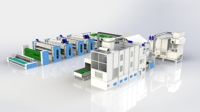 خط إنتاج إبرة الشاشة غير المنسوج